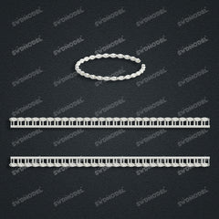 Miami Knight Chain Casting White Wax 3D Printing Service SWDB-159-W3.5-01