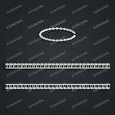 Miami Knight Chain Casting White Wax 3D Printing Service SWDB-159-W3.5-05