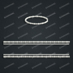 Miami Knight Chain Casting White Wax 3D Printing Service SWDB-160-W3.5-07