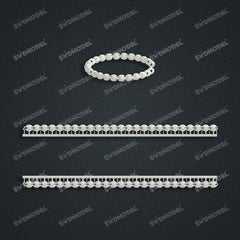 Miami Knight Chain Casting White Wax 3D Printing Service SWDB-163-W4