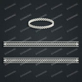 Miami Knight Chain Casting White Wax 3D Printing Service SWDB-164-W6