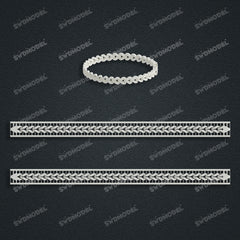 Miami Knight Chain Casting White Wax 3D Printing Service SWDB-164-W6