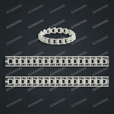 Miami Cuban Chain Casting White Wax 3D Printing Service SWDB-166-W12.4-02