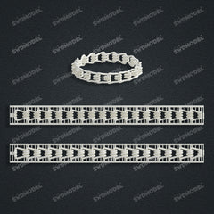 Miami Cuban Chain Casting White Wax 3D Printing Service SWDB-166-W12.4-02