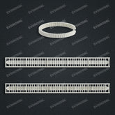 Miami Watch Band Chain Casting White Wax 3D Printing Service SWDB-169-W6-01