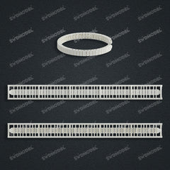 Miami Watch Band Chain Casting White Wax 3D Printing Service SWDB-169-W6-01