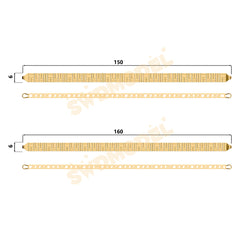 Miami Watch Band Chain Casting White Wax 3D Printing Service SWDB-169-W6-01