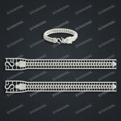 Miami Cuban Chain Casting White Wax 3D Printing Service SWDB-172-W10-019