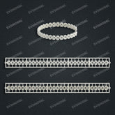 Miami Watch Band Chain Casting White Wax 3D Printing Service SWDB-173-W7-08