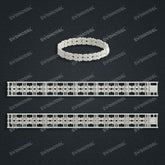 Miami Watch Band Chain Casting White Wax 3D Printing Service SWDB-174-W9-05