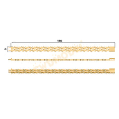 Miami Watch Band Chain Casting White Wax 3D Printing Service SWDB-174-W9-05