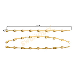 Miami Knight Chain Casting White Wax 3D Printing Service SWDB-175-W6