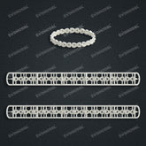 Miami Watch Band Chain Casting White Wax 3D Printing Service SWDB-176-W6-06