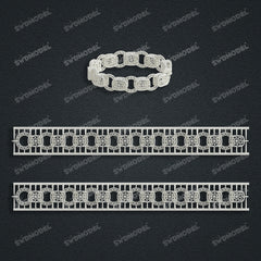 Miami Filigree Chain Casting White Wax 3D Printing Service SWDB-177-W13-022