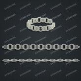 Miami Filigree Chain Casting White Wax 3D Printing Service SWDB-177-W14-01