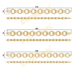 Miami Filigree Chain Casting White Wax 3D Printing Service SWDB-177-W14-01