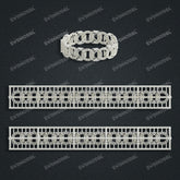 Miami Filigree Chain Casting White Wax 3D Printing Service SWDB-179-W12-02