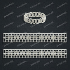 Miami Filigree Chain Casting White Wax 3D Printing Service SWDB-179-W12-02