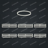 Miami Cuban Chain Casting White Wax 3D Printing Service SWDB-180-W3.6-01