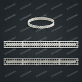 Miami Watch Band Chain Casting White Wax 3D Printing Service SWDB-182-W6-03