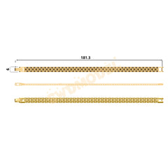 Miami Watch Band Chain Casting White Wax 3D Printing Service SWDB-182-W6-03