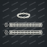 Miami Knight Chain Casting White Wax 3D Printing Service SWDB-184-W10-05