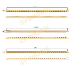 Miami Watch Band Chain Casting White Wax 3D Printing Service SWDB-185-W5