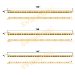 Miami Watch Band Chain Casting White Wax 3D Printing Service SWDB-185-W5