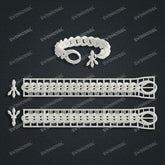 Miami Cuban Chain Casting White Wax 3D Printing Service SWDB-188-W14