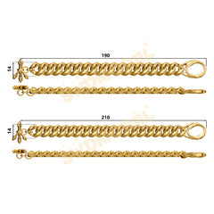 Miami Cuban Chain Casting White Wax 3D Printing Service SWDB-188-W14