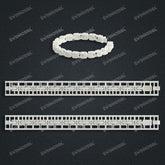 Miami Byzantine Chain Casting White Wax 3D Printing Service SWDB-193-W6.5-025