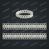 Miami Cuban Chain Casting White Wax 3D Printing Service SWDB-194-W14