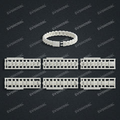 Miami Cuban Chain Casting White Wax 3D Printing Service SWDB-195-W10-03