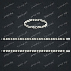 Miami Cuban Chain Casting White Wax 3D Printing Service SWDB-198-W7