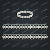 Miami Cuban Chain Casting White Wax 3D Printing Service SWDB-200-W8.5-04