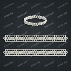 Miami Cuban Chain Casting White Wax 3D Printing Service SWDB-200-W8.5-04