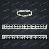 Miami Cuban Chain Casting White Wax 3D Printing Service SWDB-202-W6