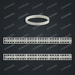 Miami Cuban Chain Casting White Wax 3D Printing Service SWDB-202-W6