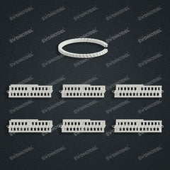 Miami Knight Chain Casting White Wax 3D Printing Service SWDB-203-W3.5