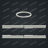 Miami Knight Chain Casting White Wax 3D Printing Service SWDB-205-W3.4