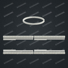 Miami Knight Chain Casting White Wax 3D Printing Service SWDB-205-W3.4