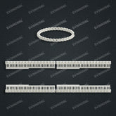 Miami Knight Chain Casting White Wax 3D Printing Service SWDB-206-W3.5