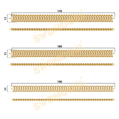 Miami Cuban Chain Casting White Wax 3D Printing Service SWDB-209-W11-02