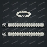 Miami Cuban Chain Casting White Wax 3D Printing Service SWDB-210-W8-01