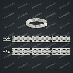 Miami Cuban Chain Casting White Wax 3D Printing Service SWDB-211-W10