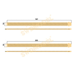 Miami Cuban Chain Casting White Wax 3D Printing Service SWDB-211-W10