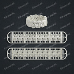 Miami Cuban Chain Casting White Wax 3D Printing Service SWDB-214-W24-04