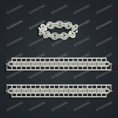 Miami Cuban Chain Casting White Wax 3D Printing Service SWDB-233-W12-02