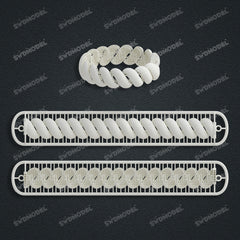 Miami Cuban Chain Casting White Wax 3D Printing Service SWDB-234-W17-02