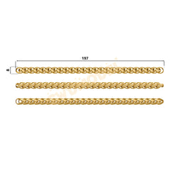 Miami Cuban Chain Casting White Wax 3D Printing Service SWDB-240-W8.2-04